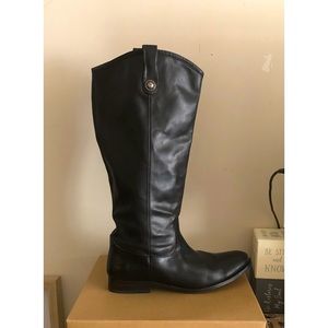 Frye
Melissa Button Leather Tall Riding Boots